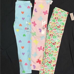 NWT Colorful Kids Leggings Bundle Set Size 4T